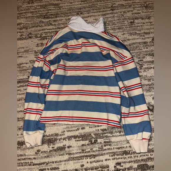 Stripped long sleeve, w/ collar. - Picture 3 of 3